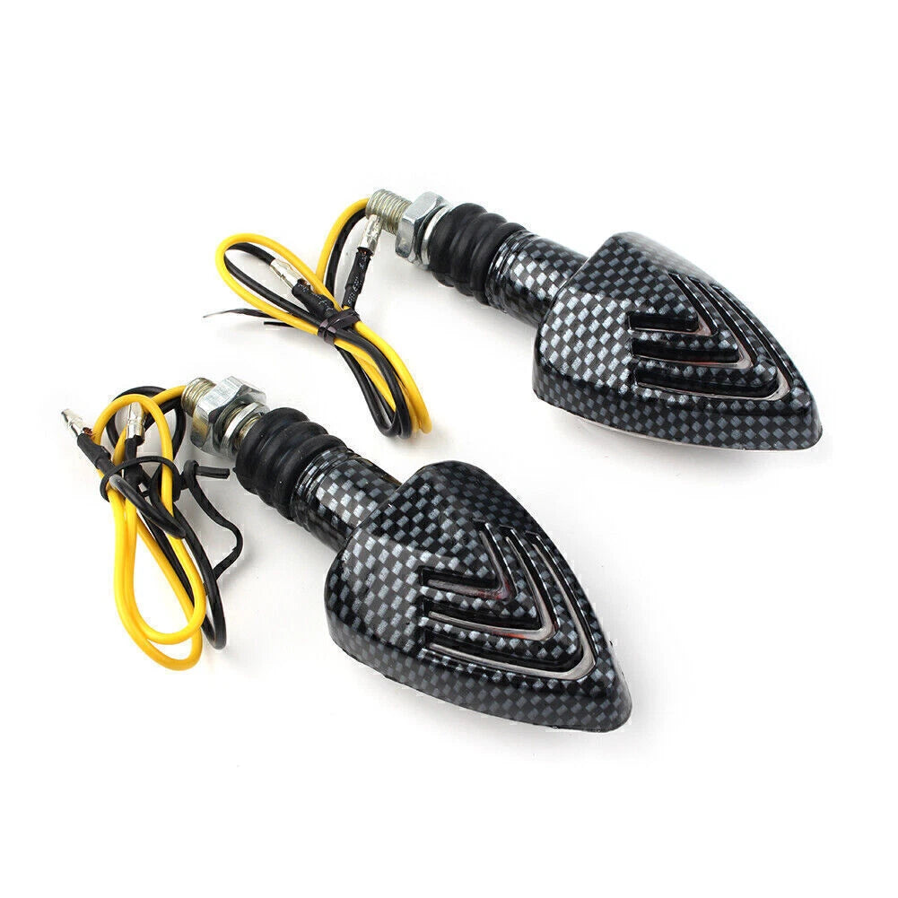LED Triangle Turn Signal Lights for Yamaha Suzuki Motorcycles