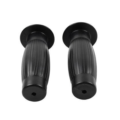 Universal 7/8" 1" Easy-Hold Hand Grips for Vintage Motorcycle Handlebars Black