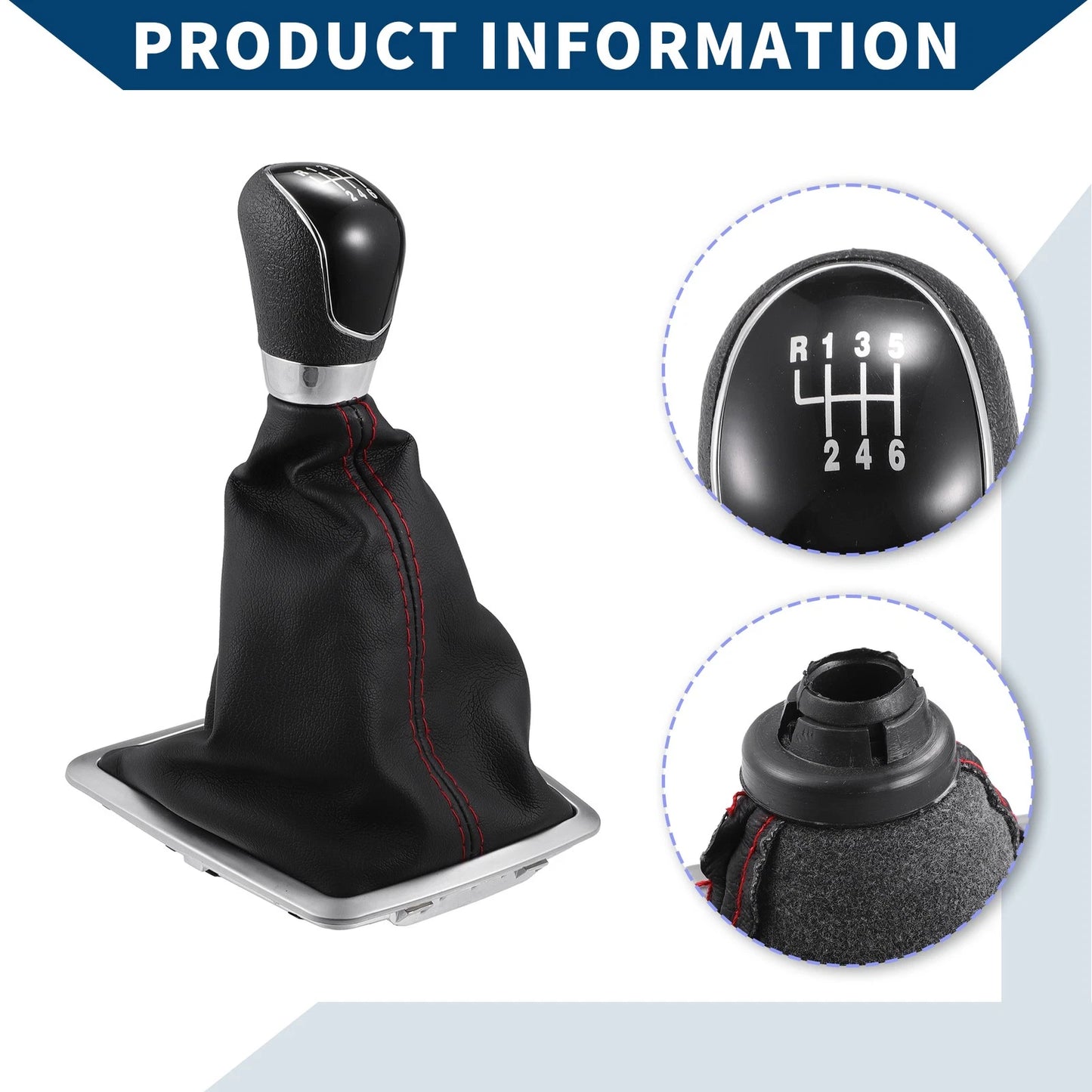 6 Speed Gear Shift Knob & Dust Cover for Ford Focus (2005-2008)