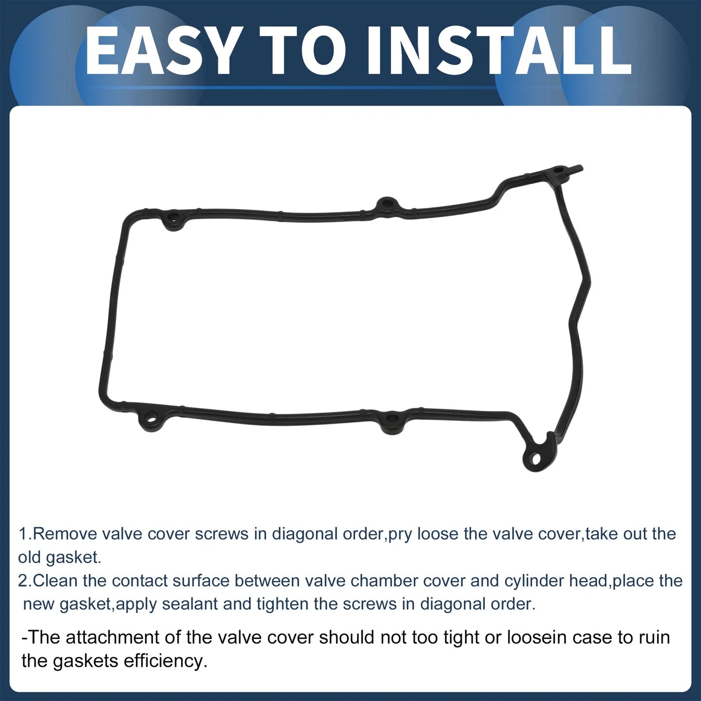 Engine Valve Cover Gasket for Toyota Duet (1998-2004) 1 x Gasket
