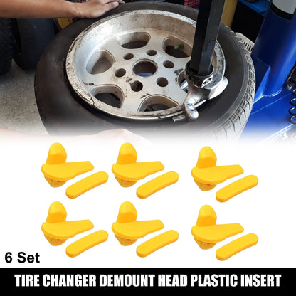 6 x Demount Head Plastic Insert 1.97x0.83x1.30 for Motorcycle Tire Changer