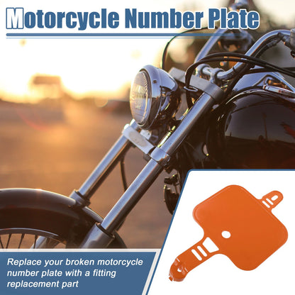 Number Plate for Honda XR CRF XR50 CRF50 50cc 70cc Orange