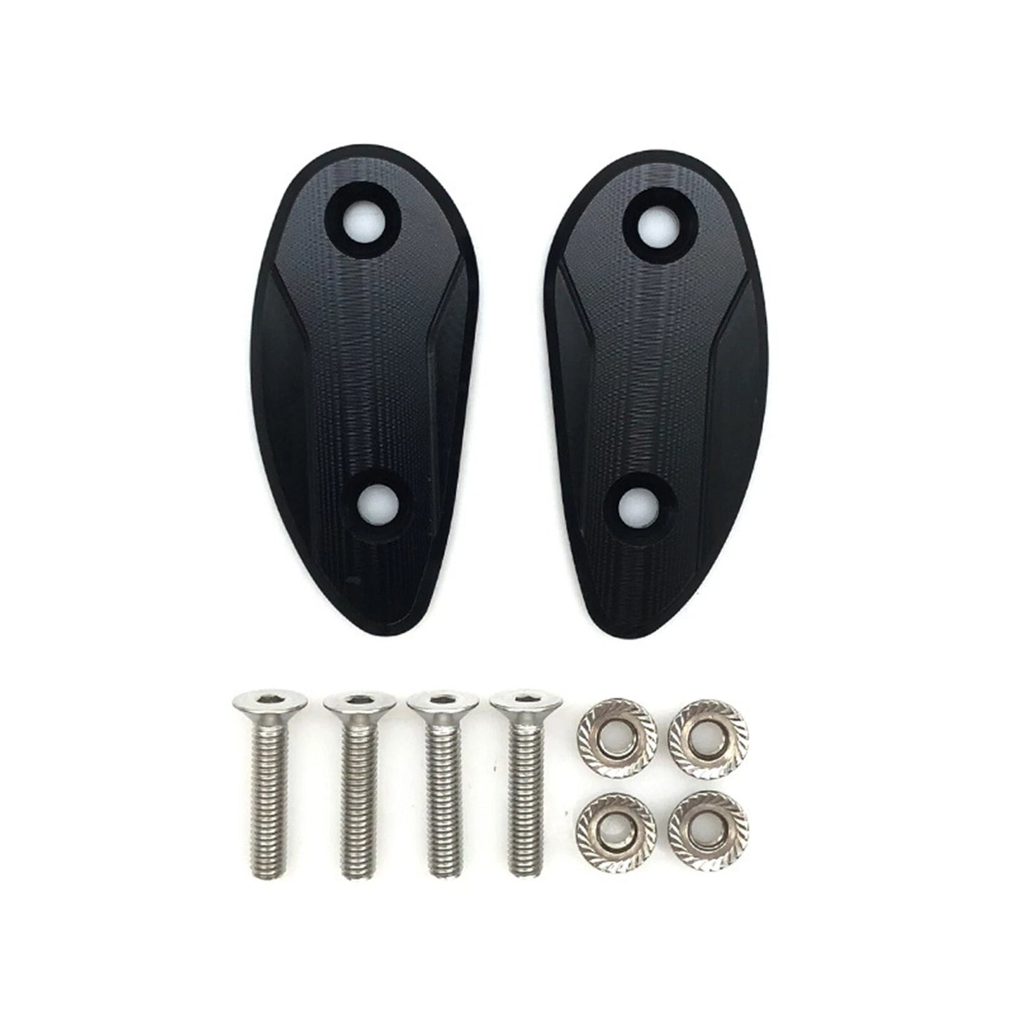 Rearview Mirror Block Off Base Plates for Honda CBR1000RR (2020-2023) Black