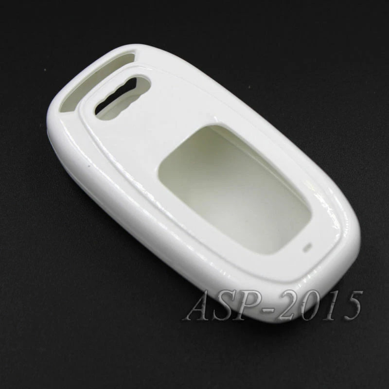 White Plastics Remote Key Cover FOB Case Fit For AUDI Smart Remote