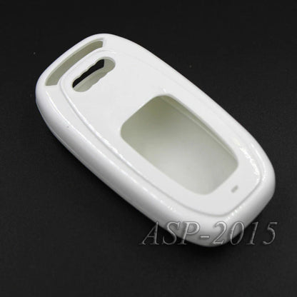 White Plastics Remote Key Cover FOB Case Fit For AUDI Smart Remote