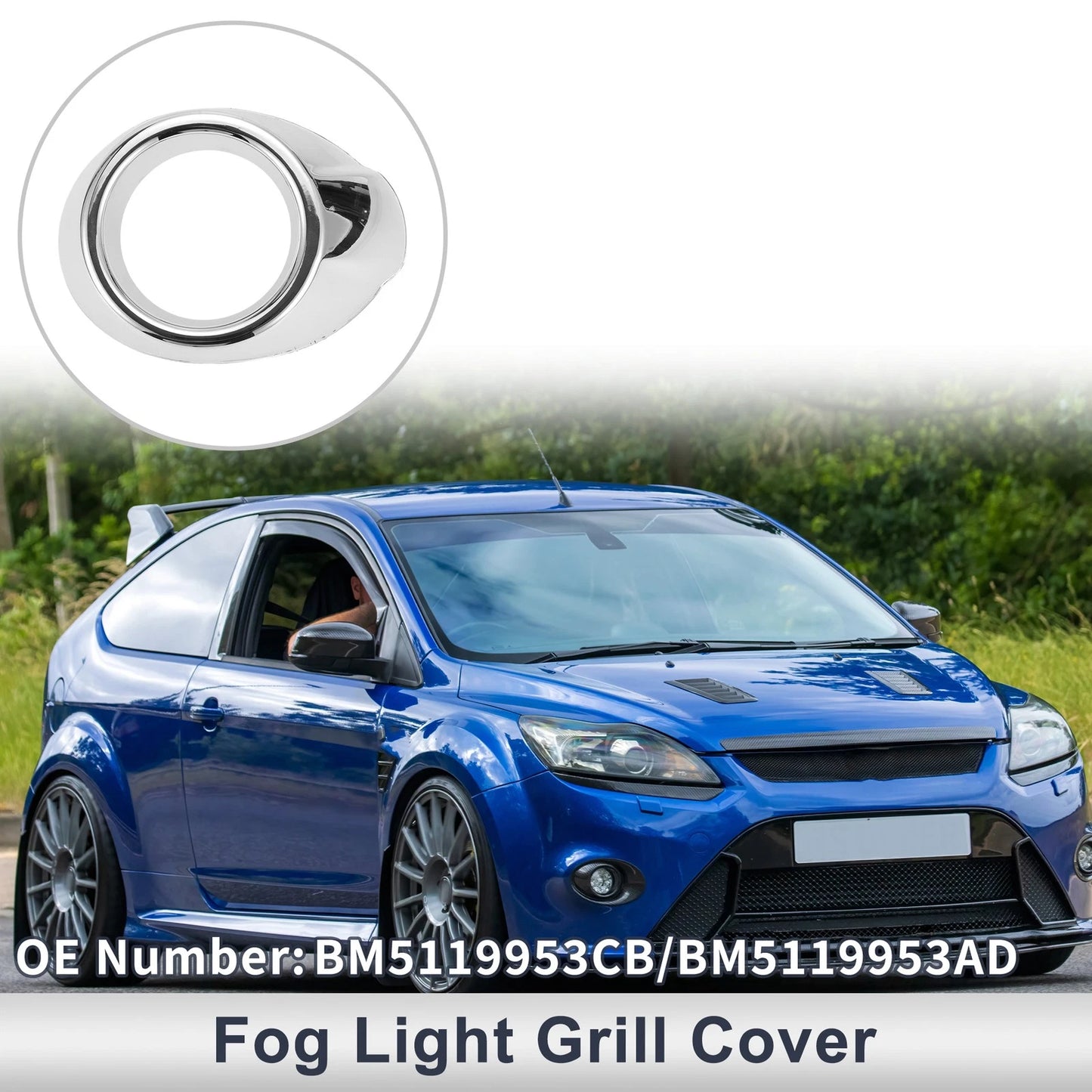 Front Left Fog Light Grill for Ford Focus (2012-2014) - 1 x PC