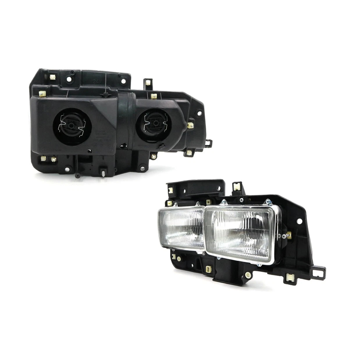 Head Light  & Housing x2 for Isuzu Elf 150 NRR NPR NQR 1988-2004