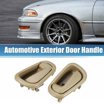 2 x Front Rear Interior Door Handles for Toyota (Beige)