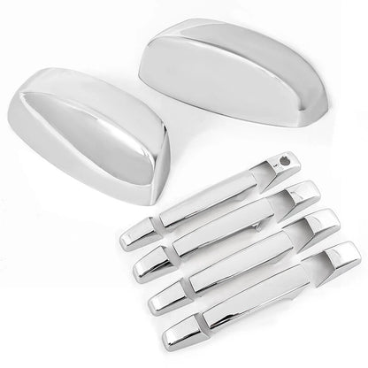 Chrome Mirror & 4DR Handle Covers Overlay for 2007-2013 Chevy Silverado GMC Sierra