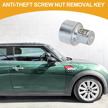Wheel Lock Lug Nut Antitheft Key for BMW MINI COOPER (2002-2023)