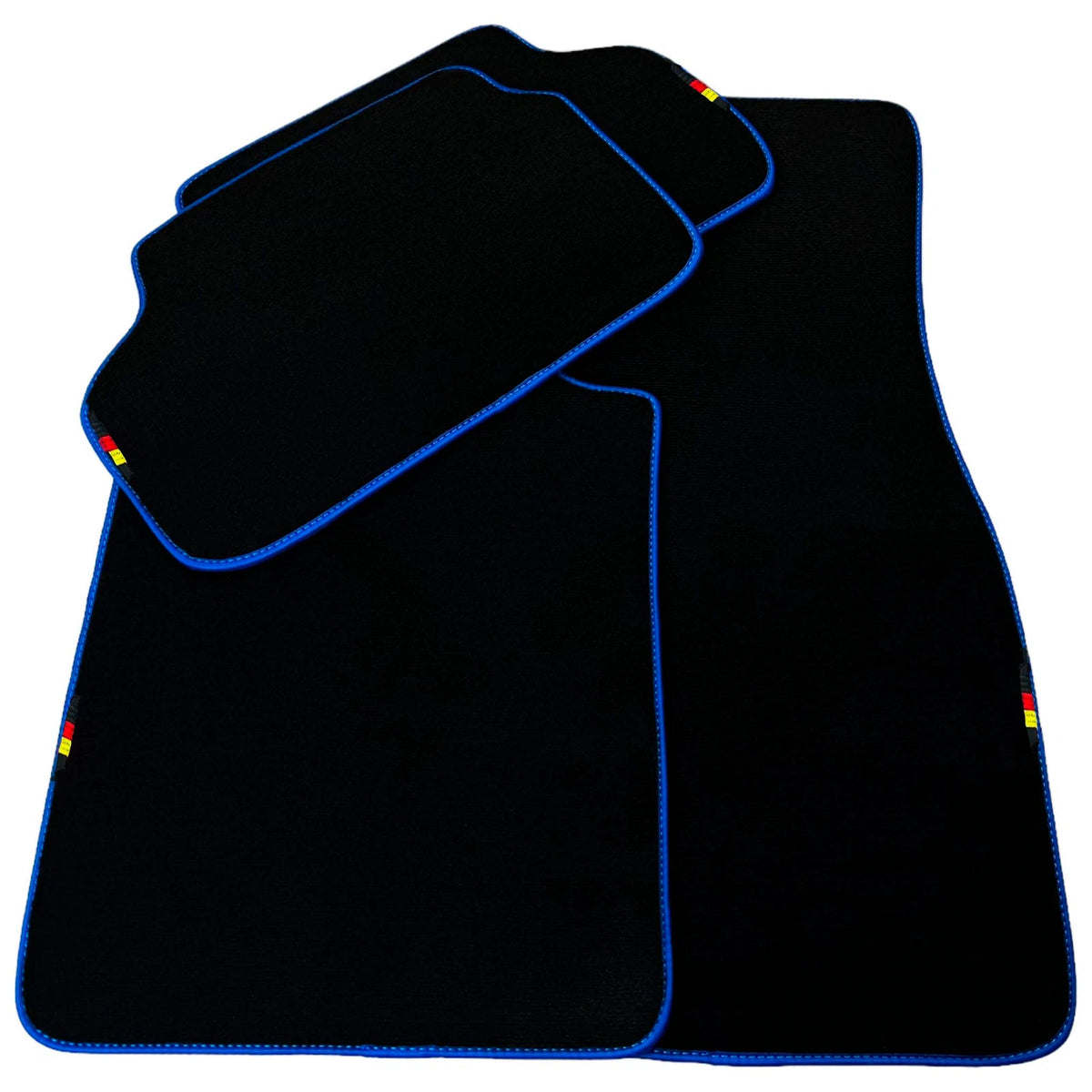 Black Floor Mats for BMW Z3 Series E36 Convertible (1996-2002) Blue Trim