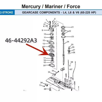 Water Pump Base for Mercruiser Alpha 1 Gen 1 1983-1990 Drives