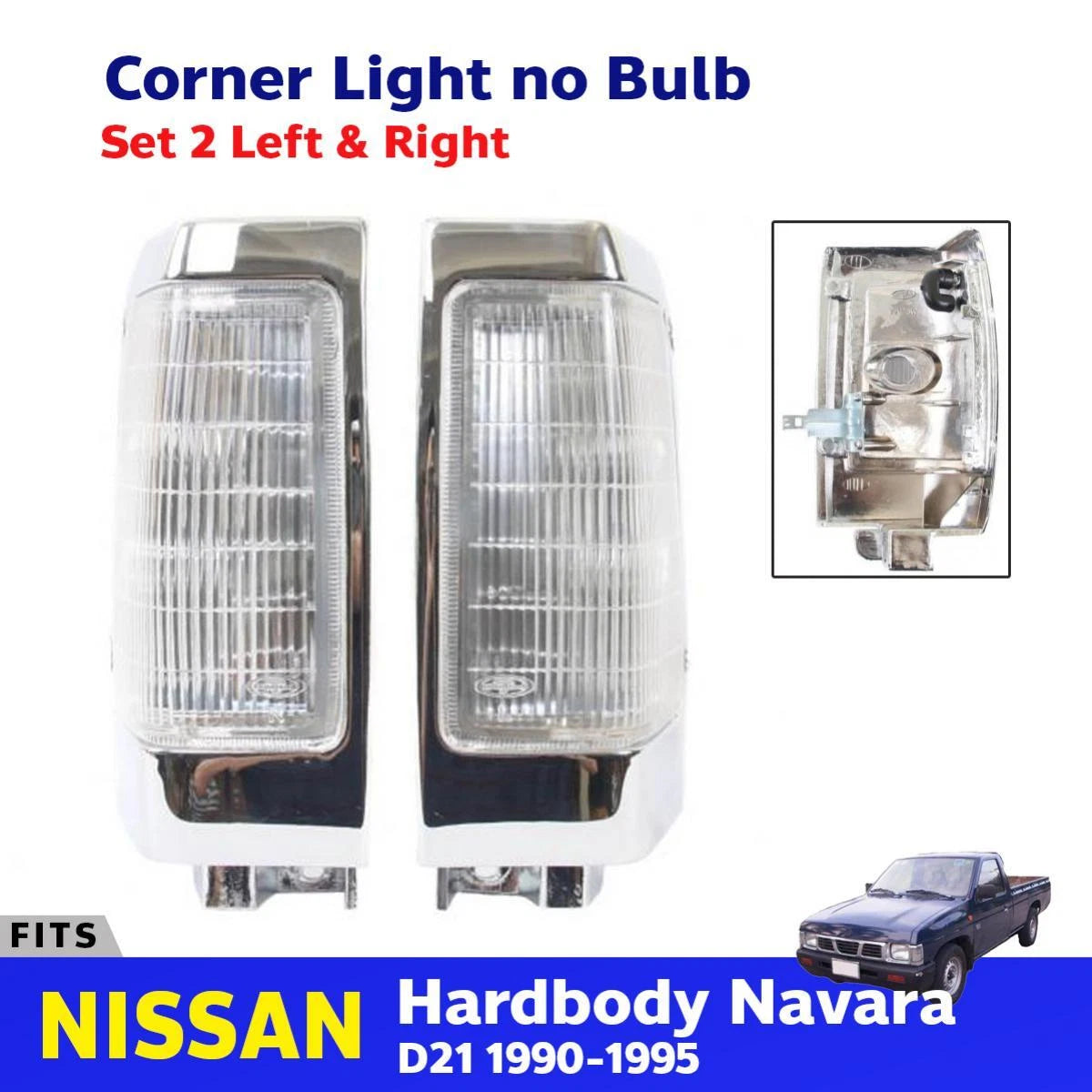 Corner Lights Lamp LH+RH Fits Nissan 925 Hardbody Navara D21 Truck 1990-95 D06