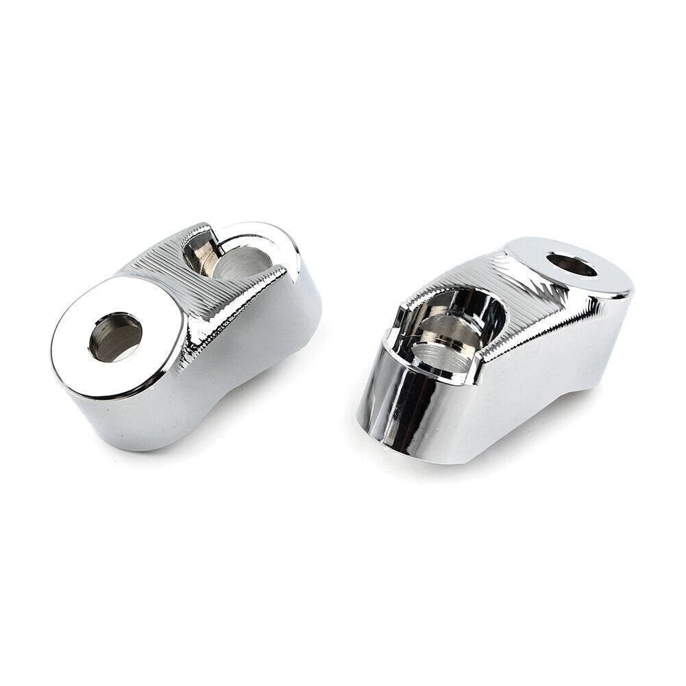 Chrome Front Turn Signal Mount for Harley Sportster FXR 39mm 49mm Forks