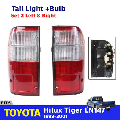 Tail Light Rear Lamp LH+RH Fits Toyota Hilux Tiger LN147 Pickup UTE 1998-01 D05