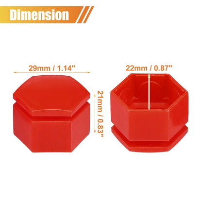 22mm Wheel Lug Nut Covers 20 Pcs for Land Rover Range Rover