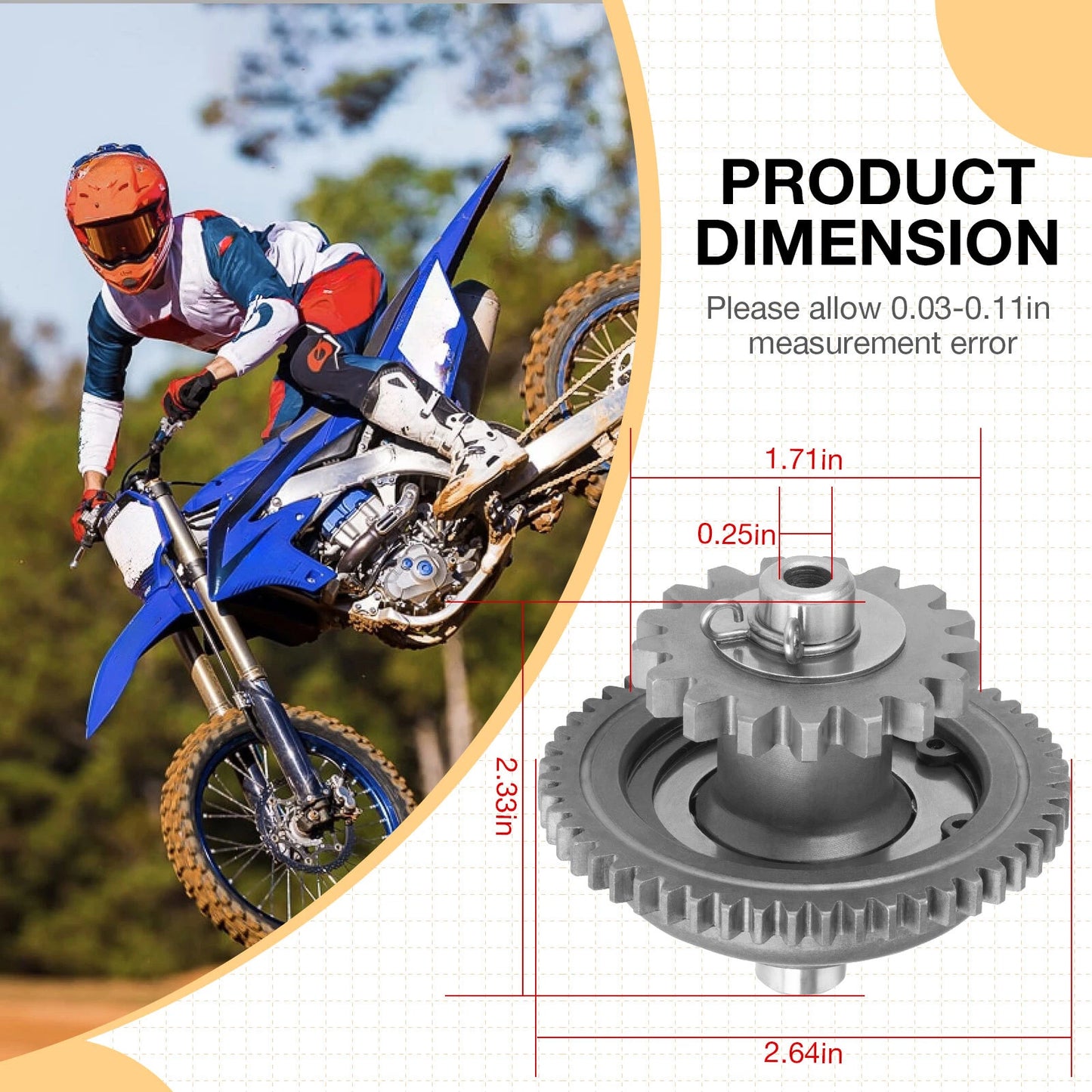Starter Clutch Assembly for Yamaha YZ450F/YZ450FX 2018-2022