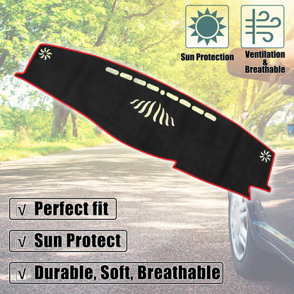 Suede Silicone Dashboard Cover for Toyota Crown 14th 210 Series (2012-2018)