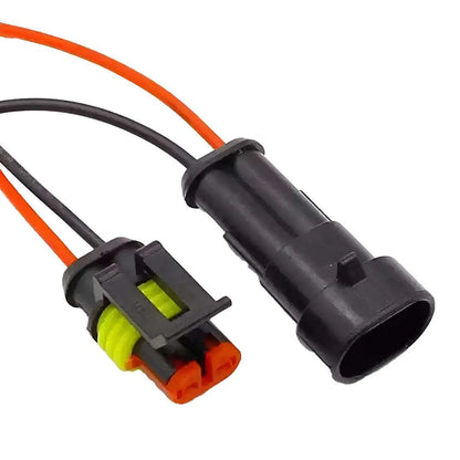 Waterproof Male Female 2 Pin Connector Adapter for Car