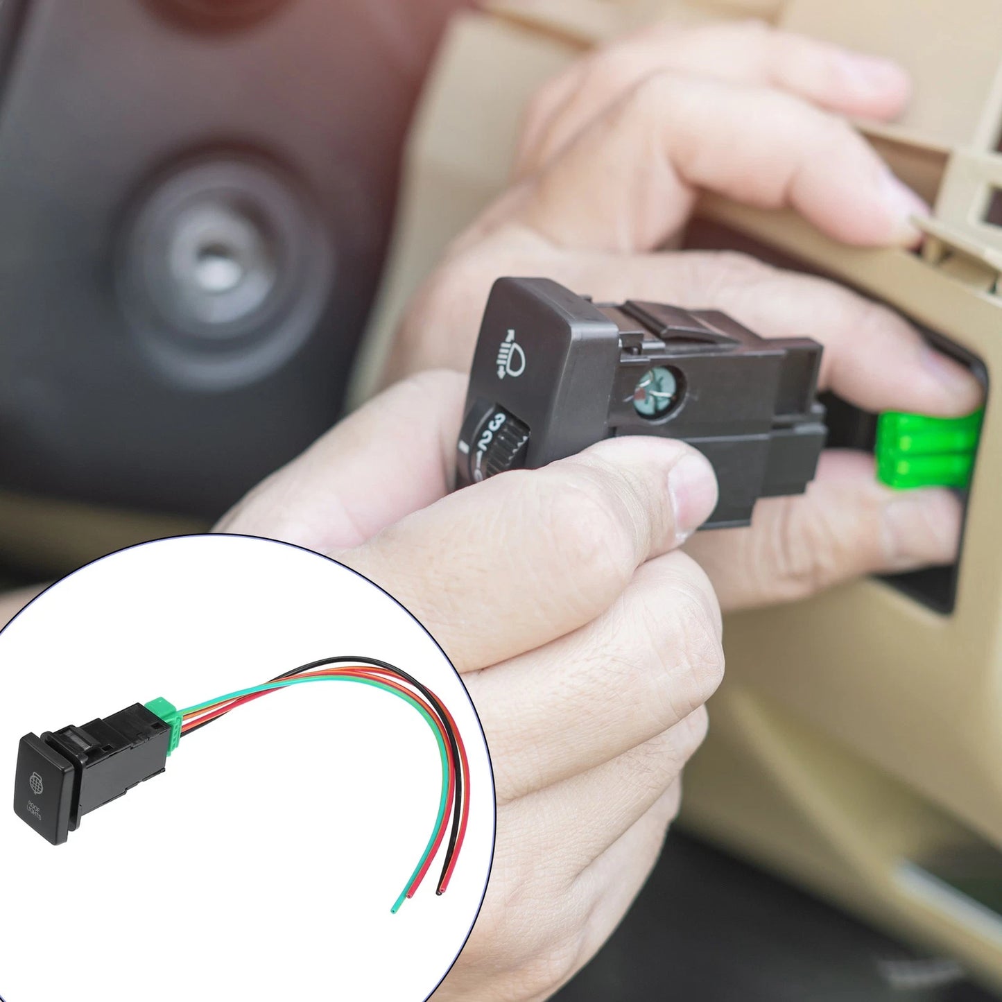 Roof Lights Push Button Switch Set for Toyota Land Cruiser 4Runner (2003-2023)