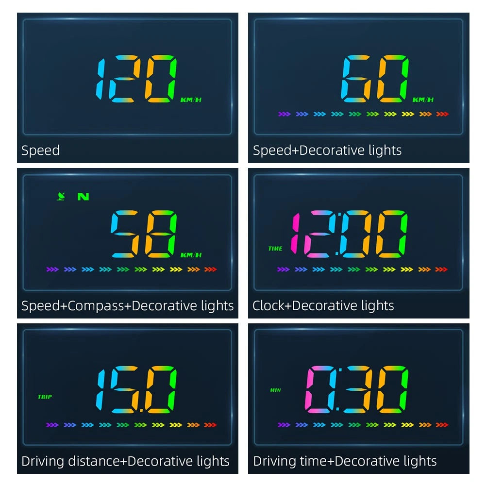M23 Color Head-Up Display GPS Speedometer for Make & Model