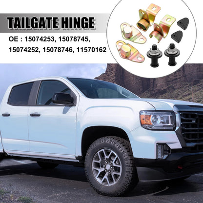 1 x Set Tailgate Gate Hinge Kit for Chevy Silverado Sierra