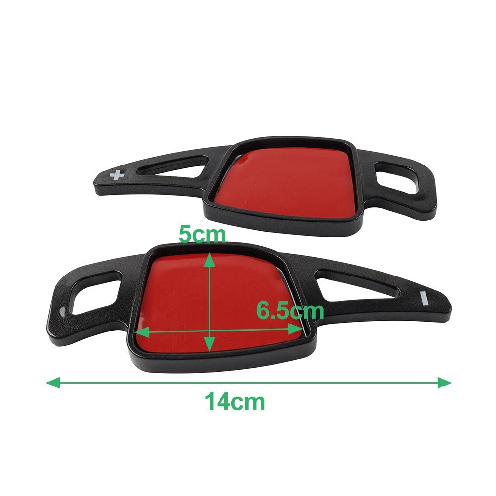 Black Steering Wheel Paddle Shifter Extensions for Audi A3 A4 A5 A6 A7 S4 S5