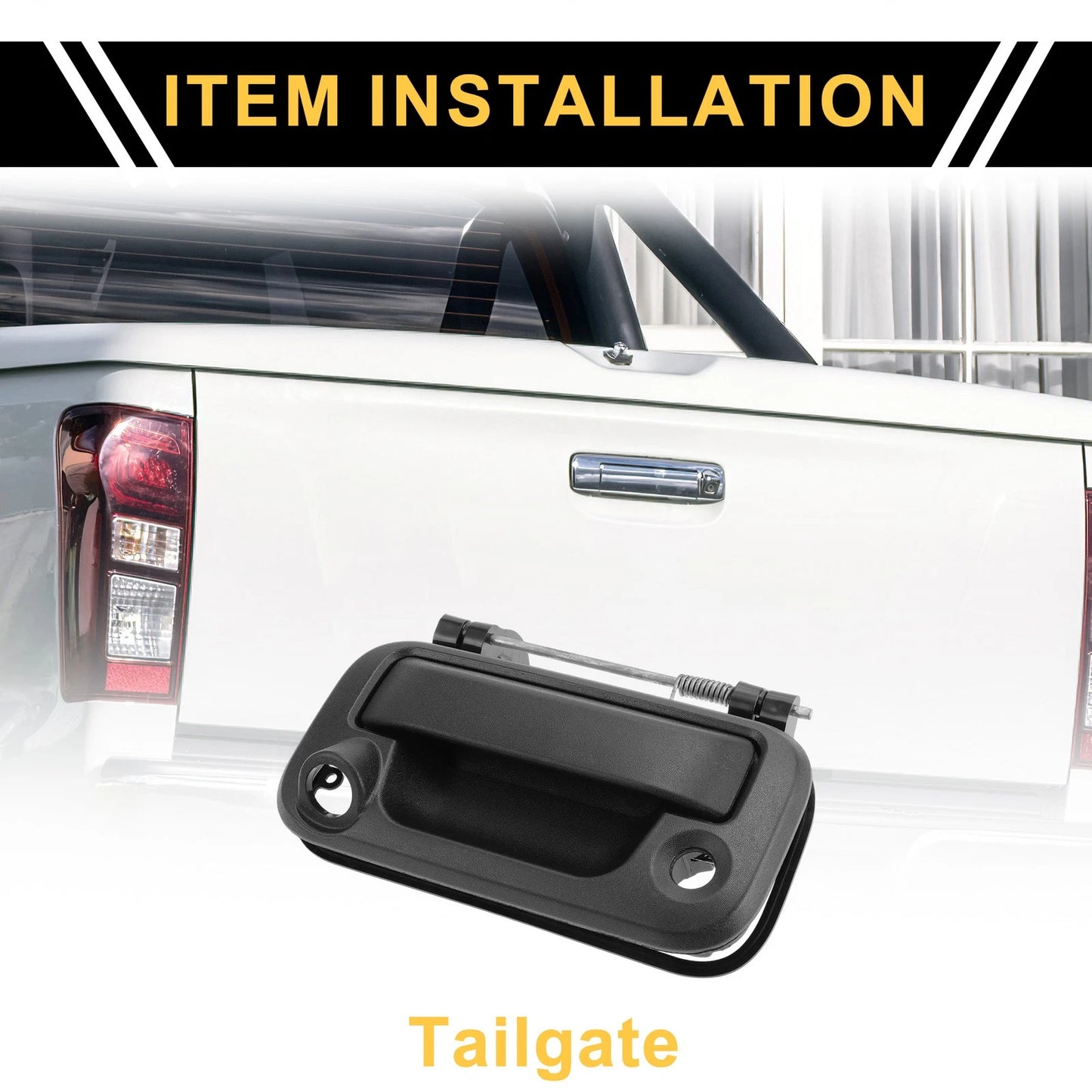 Liftgate Latch Tailgate Handle for Ford F-250 Super Duty (2008-2016) Black