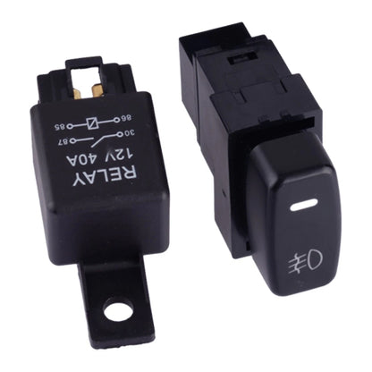 H10 Fog Light Wiring Harness Relay for Mitsubishi Outlander Lancer Pajero (2003-2023)