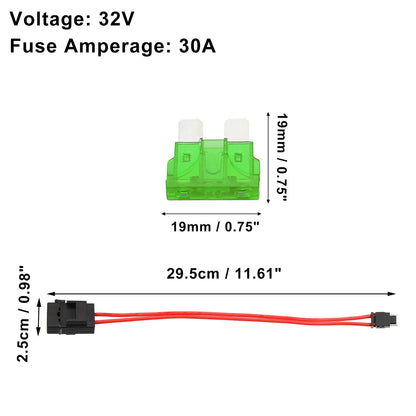 30A Low Profile Mini Fuse Adapter for Cars