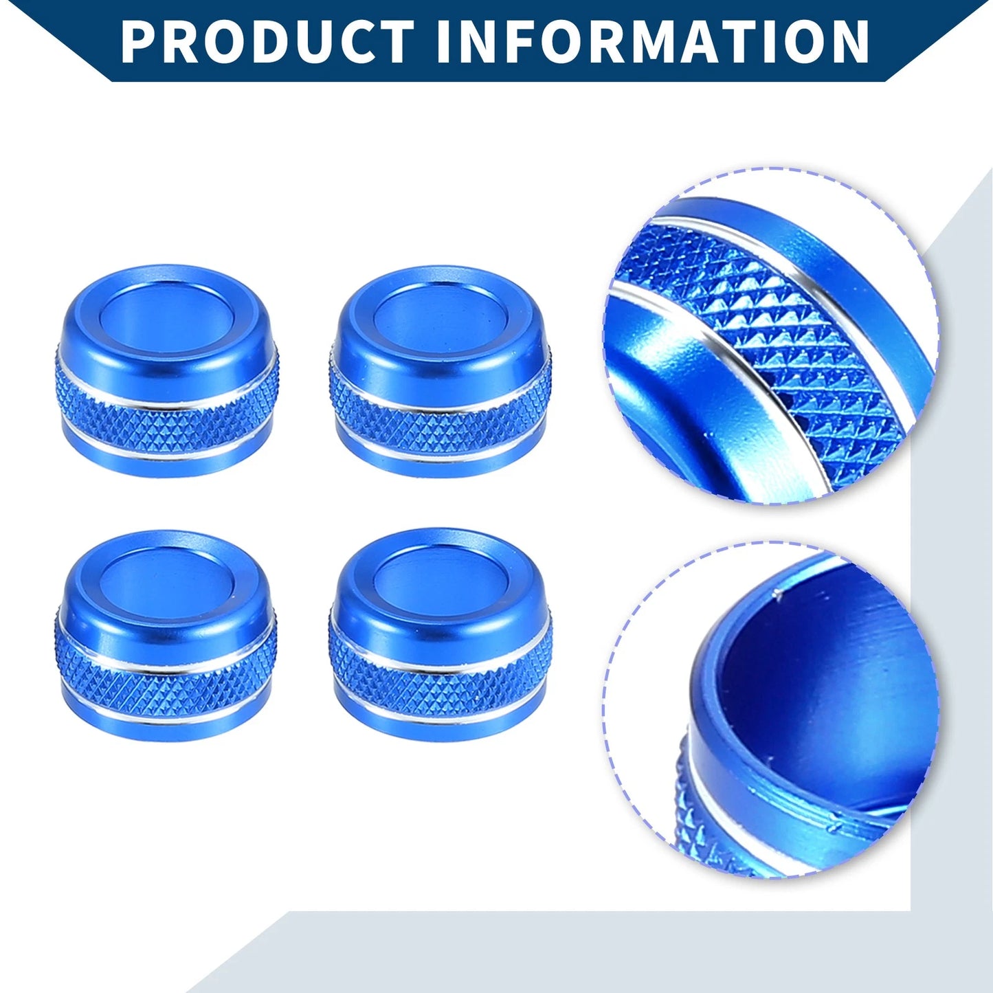 AC Vent Adjust Switch Knob Cover Ring for Ford Bronco Sport (2021-2023) - 4 Pcs