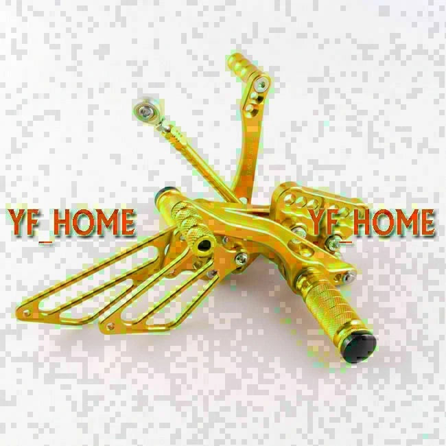 Rearsets Foot Pegs for Suzuki GSXR1000 K5 (2005-2006) - Gold Motorcycle Parts