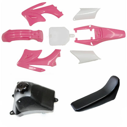 PINK APOLLO ORION 125cc Fender Fairing Kit, Seat & Fuel Tank for Dirt Bike