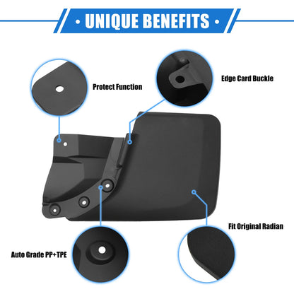 2x Front Rear Splash Guards Mud Flaps for Toyota Tacoma