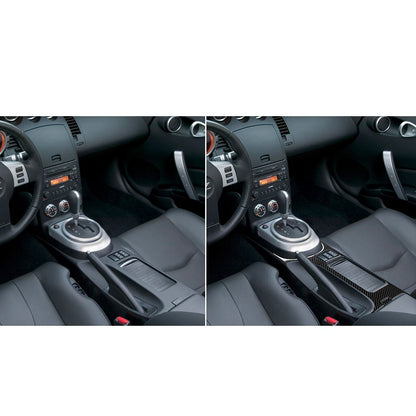 Center Console Gear Shift Panel Cover for Nissan 350Z (2003-2009) Black