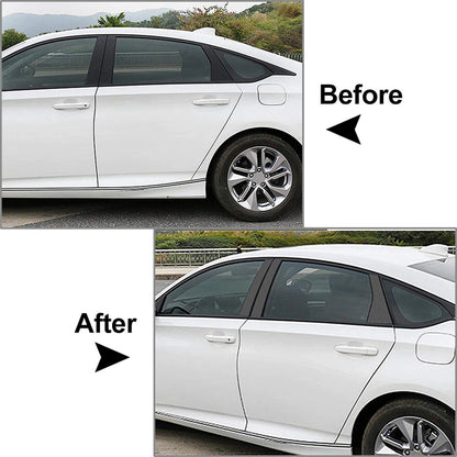 6Pcs Carbon Fiber Look Door Window Trim Covers for Honda Accord (2018-2021)