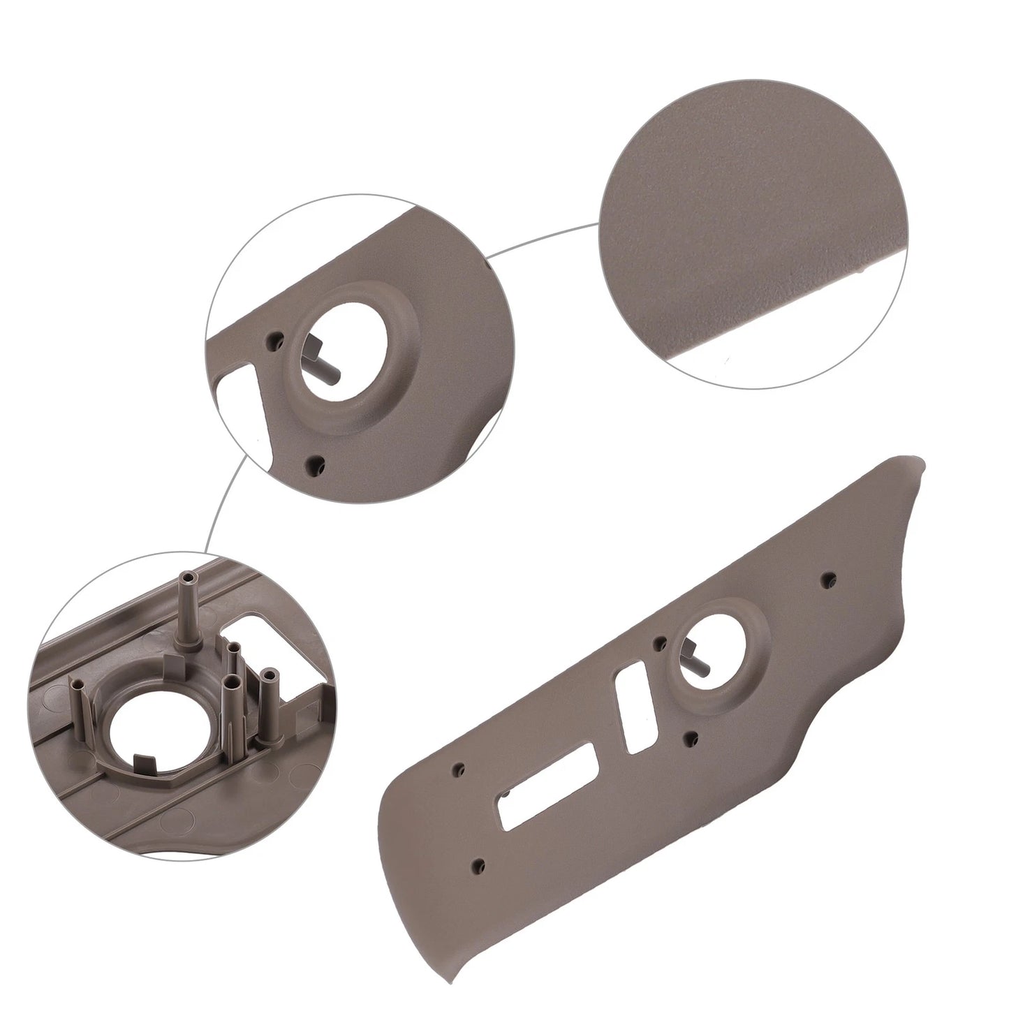 Front Left Seat Switch Housing Trim Bezel Panel for Chevrolet Suburban Brown