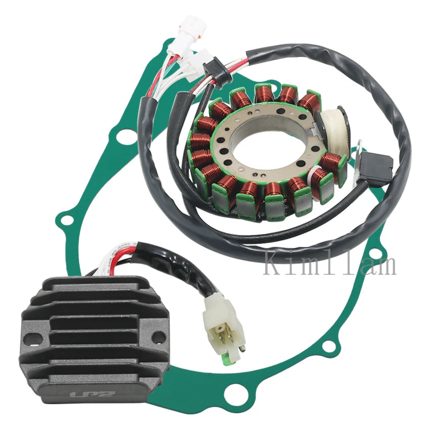 Stator Coil, Regulator Rectifier, Gasket for Yamaha YFM350FW Big Bear 350 (1997)