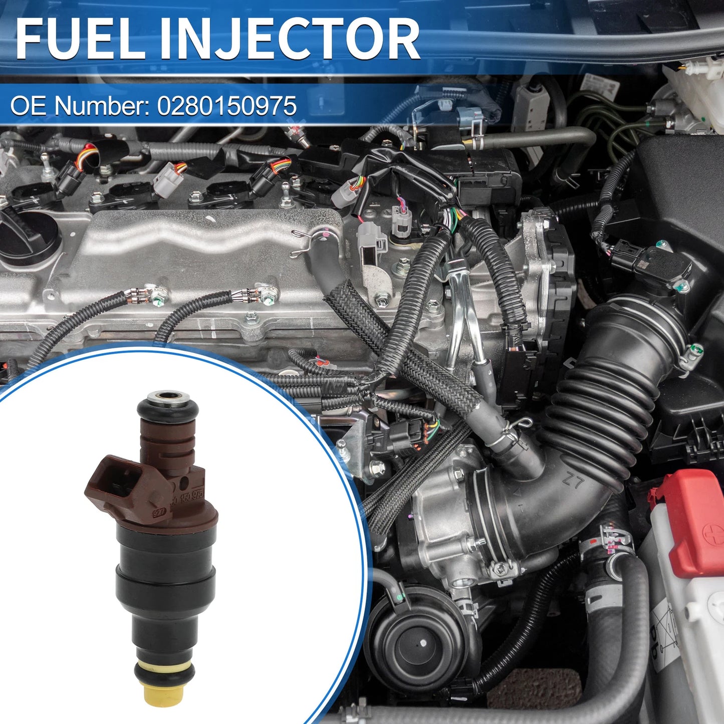 Fuel Injector for CHEVROLET Blazer S10 4.1 4WD Black Brown (1998-1999)