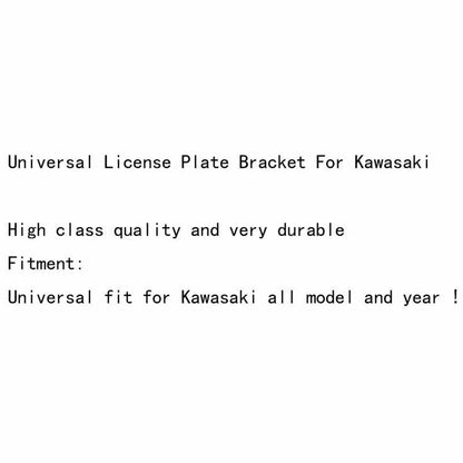 Universal License Plate Holder for Kawasaki NINJA 250R ZX6R ZX9R (2008-2012)
