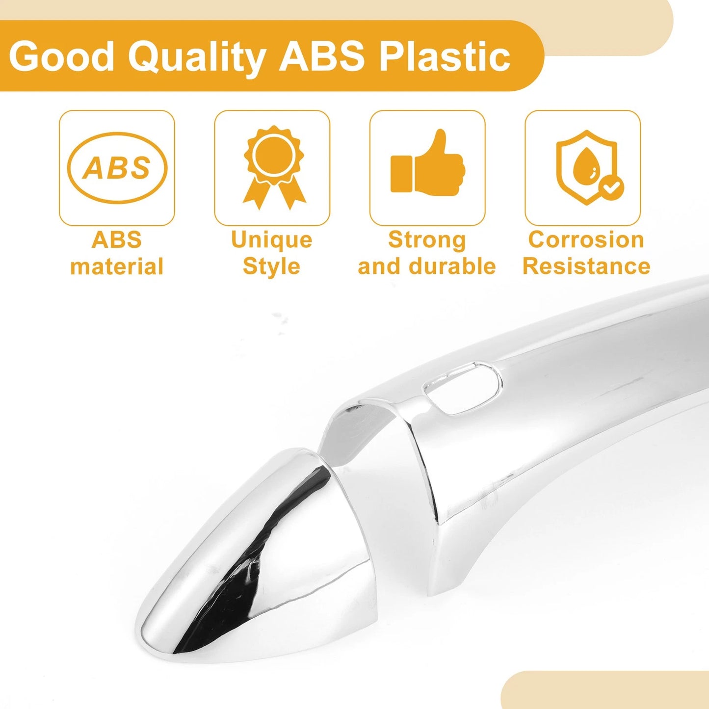 Trim Door Handle Cover for Chevrolet Cruze Silver Tone