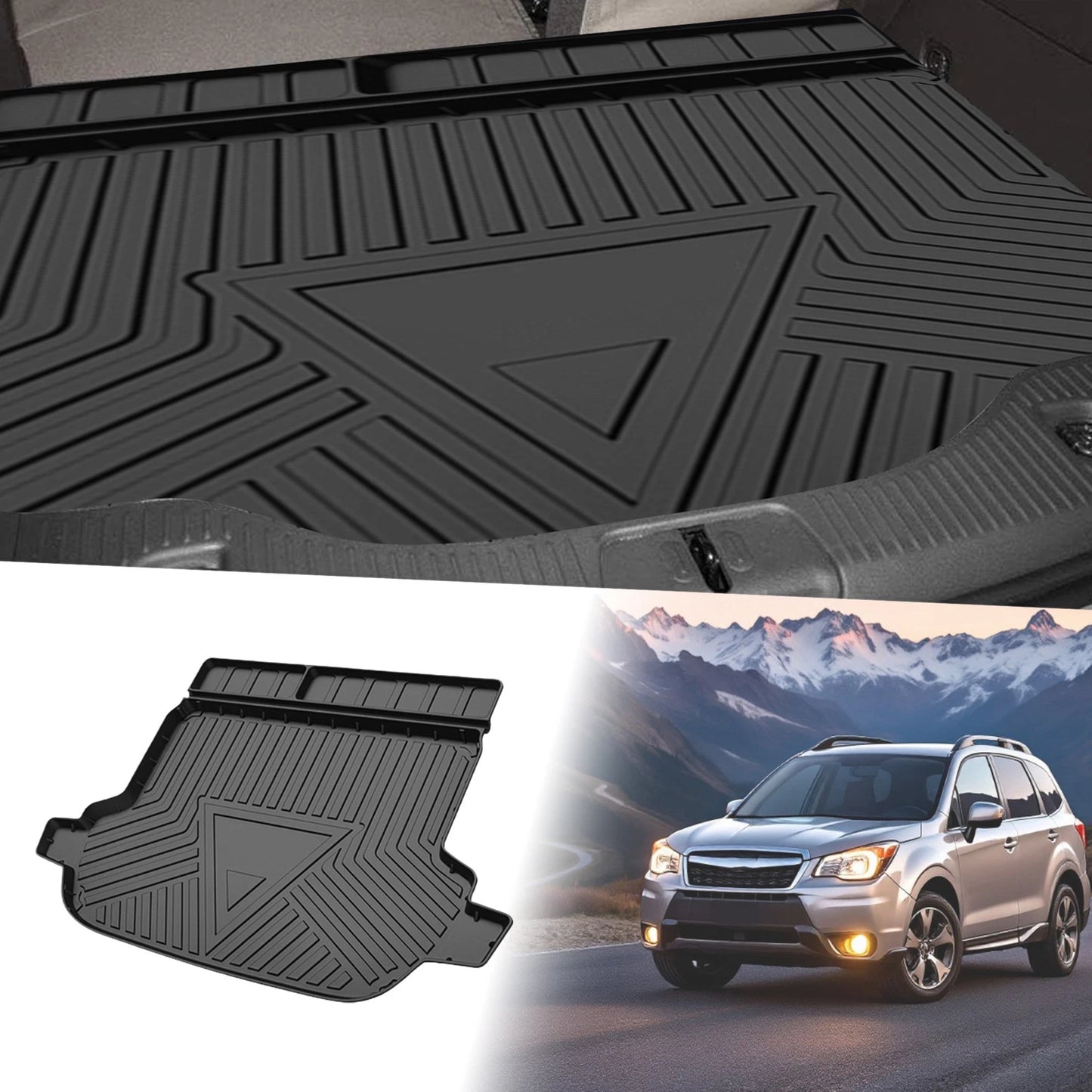 Flat Face Cargo Liner Rear Trunk Mat for Subaru Forester (2013-2018)