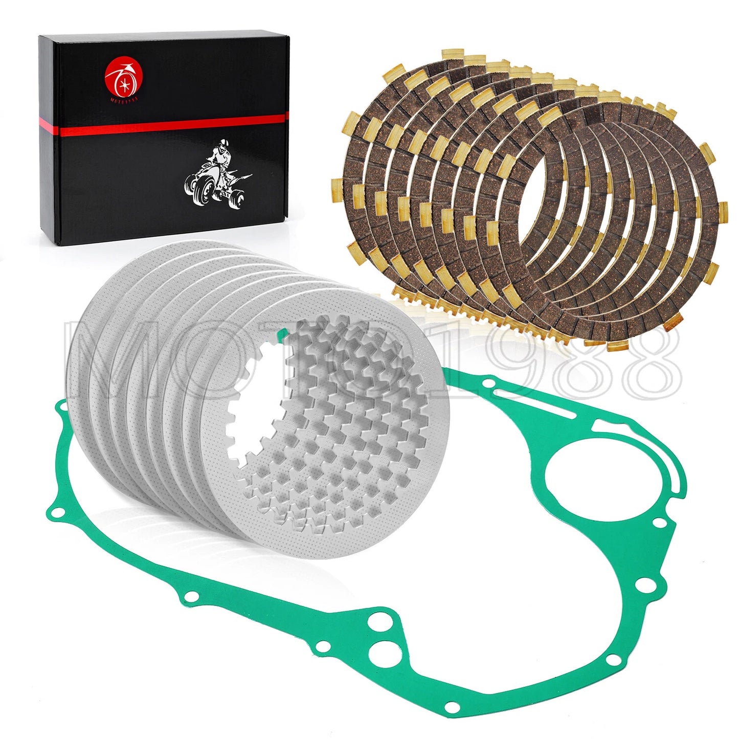 Clutch Friction Plates & Gasket For YAMAHA V-STAR 1100 XVS1100 (1999–2009)