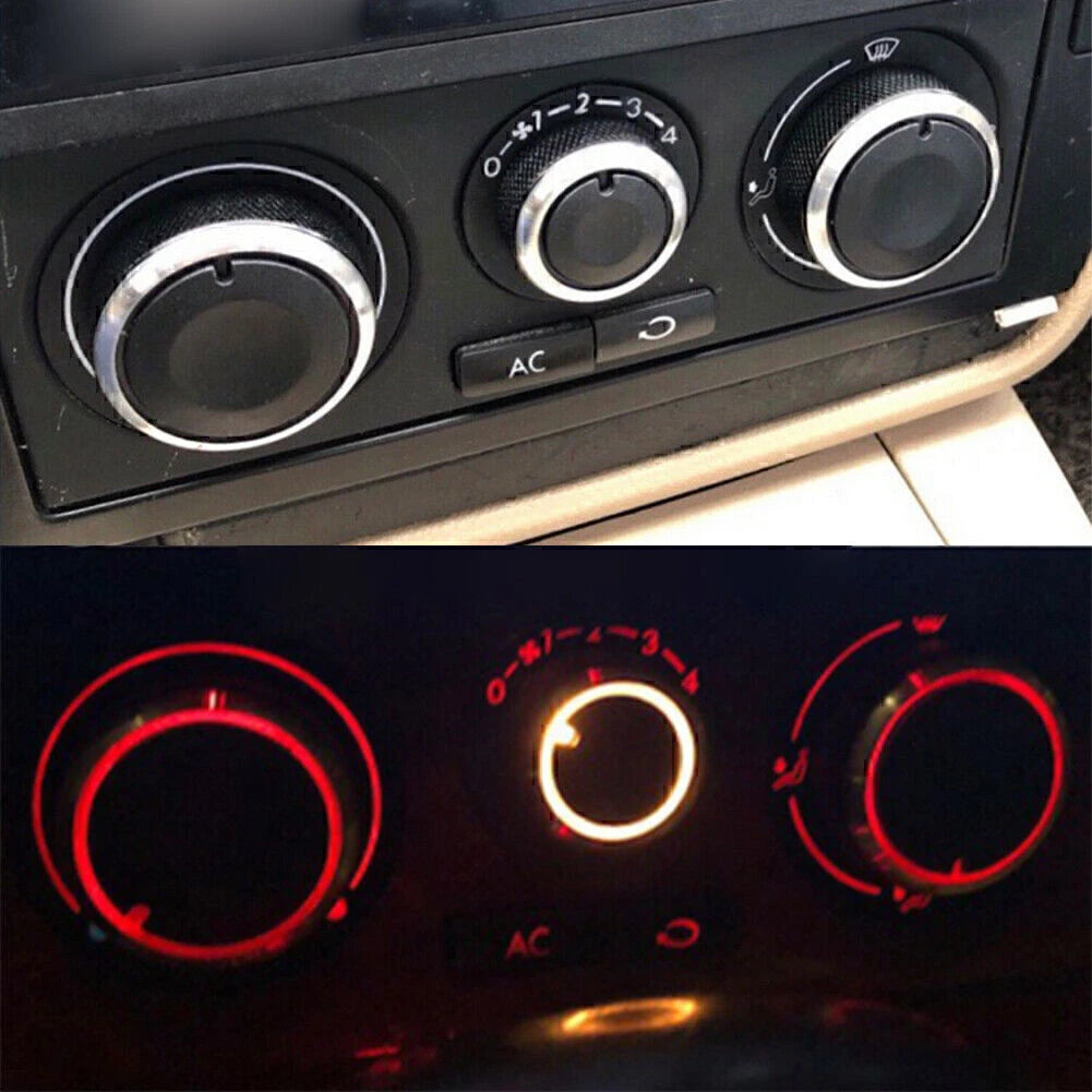 3 x A/C Control Knob Switch Panel for VW Golf MK4, Passat B5, Bora (1998-2006)