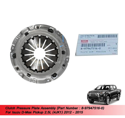 Clutch Pressure Plate for Isuzu Dmax 2.5 4JK1 (2012-2015)