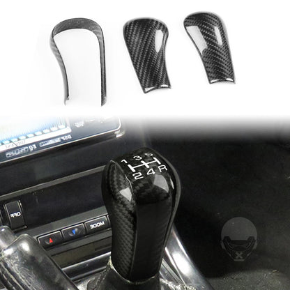 Black Center Gear Shift Knob Cover Set for Nissan GTR R32/R33/R34 (1989-1994)