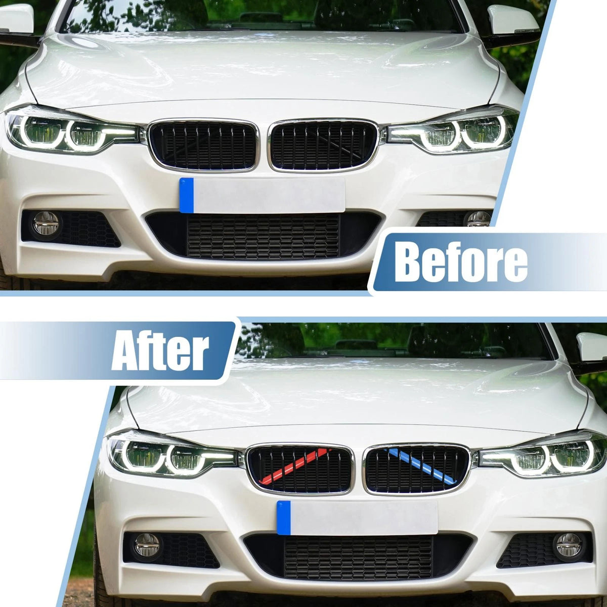Grille Insert Trim Stripes for BMW F25 X3 (2011-2018) G01 X3 (2017-2021)