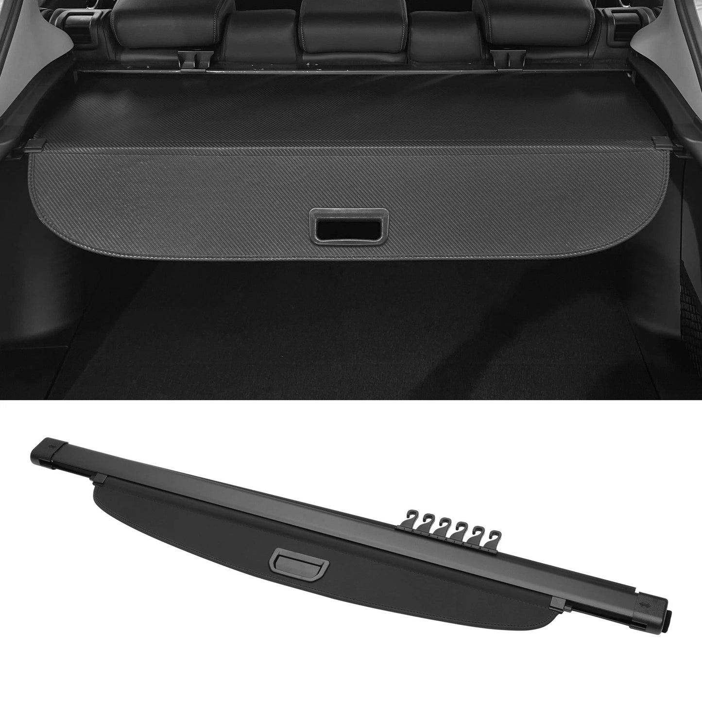 Retractable Cargo Cover for Honda CR-V 2007-2011 Rear Trunk Gloss Black