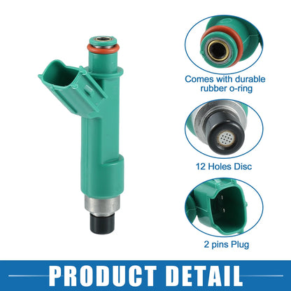 Fuel Injector 2.4L Green 4 x for Toyota Camry (2004-2009)