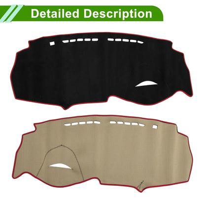 Dashboard Cover Mat for Honda Insight 2009-2014 Sun Protector Black Red
